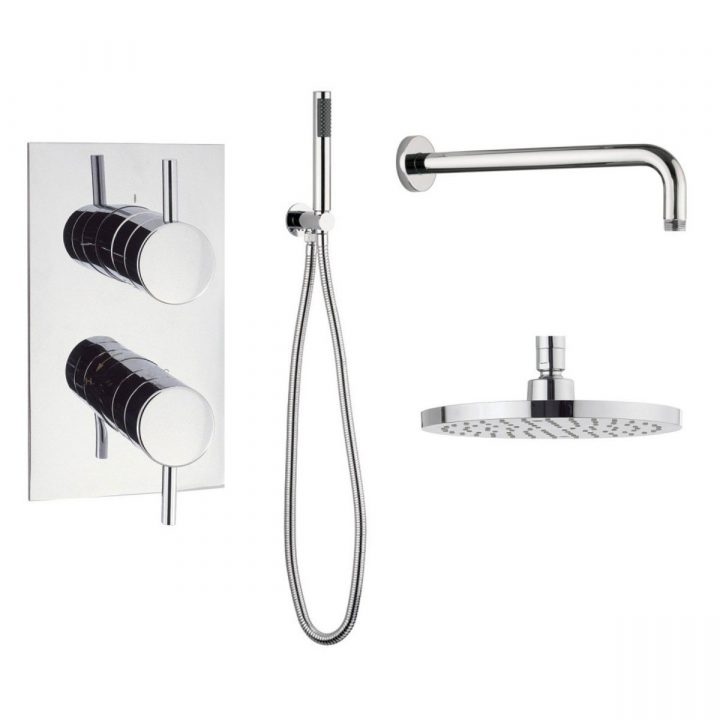 Crosswater Douche Encastrable Complet Avec Inverseur 2 tout Combiné De Douche Encastrable