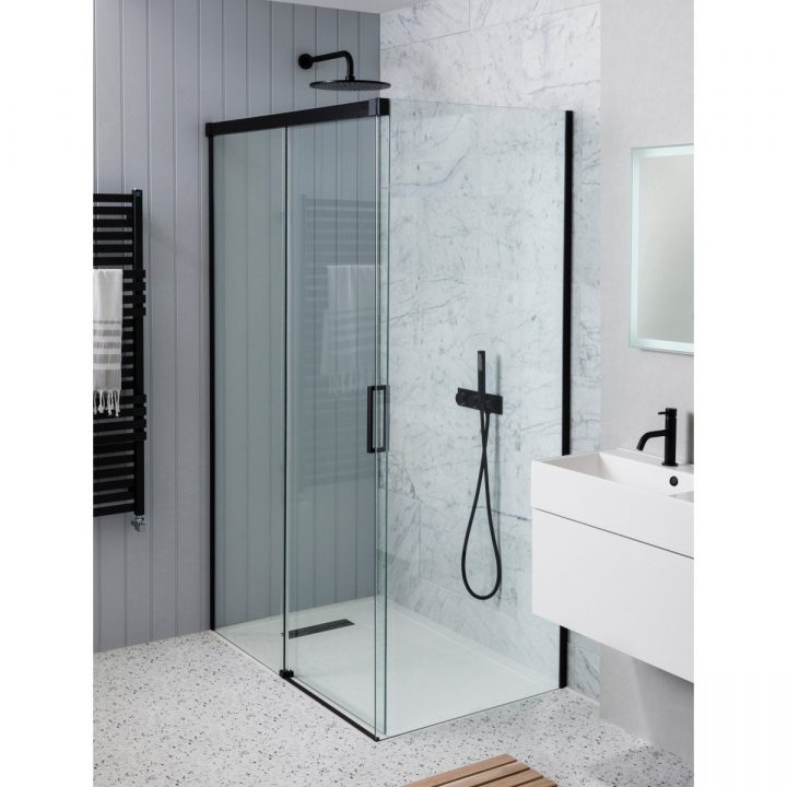 Crosswater Mpro Cabine De Douche Avec Porte Coulissante Et intérieur Paroi De Douche Anti Calcaire 120 Cm