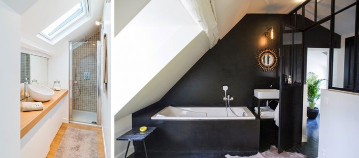 Déco Et Aménagement : 7 Exemples Pour Votre Salle De Bains dedans Douche Sous Les Combles