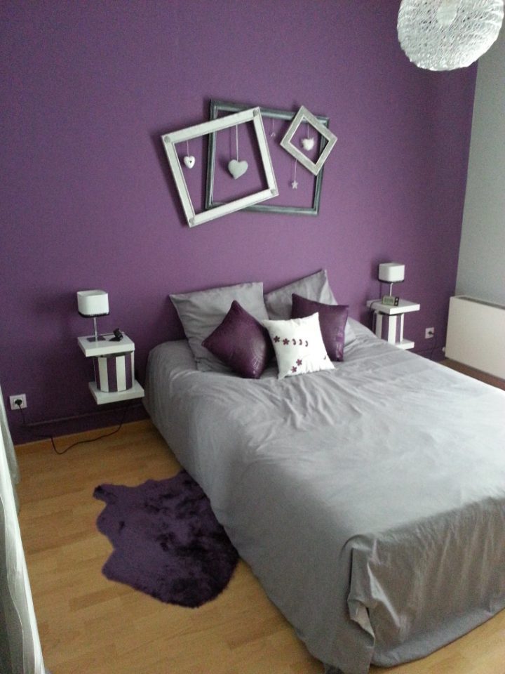 Decoration Chambre Mauve Et Gris – Visuel #3 destiné Rideaux Mauve Et Gris