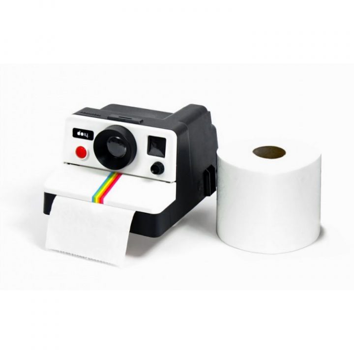 Dérouleur De Papier Toilette Polaroll En Forme De Polaroid destiné Mini Golf Pour Toilettes