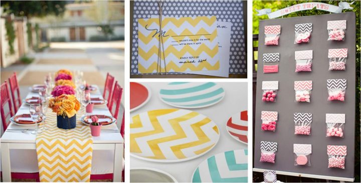 Des Chevrons Dans La Déco – Le Salon De Thé – Le Blog D'Un intérieur Chemin De Table Chevron Jaune