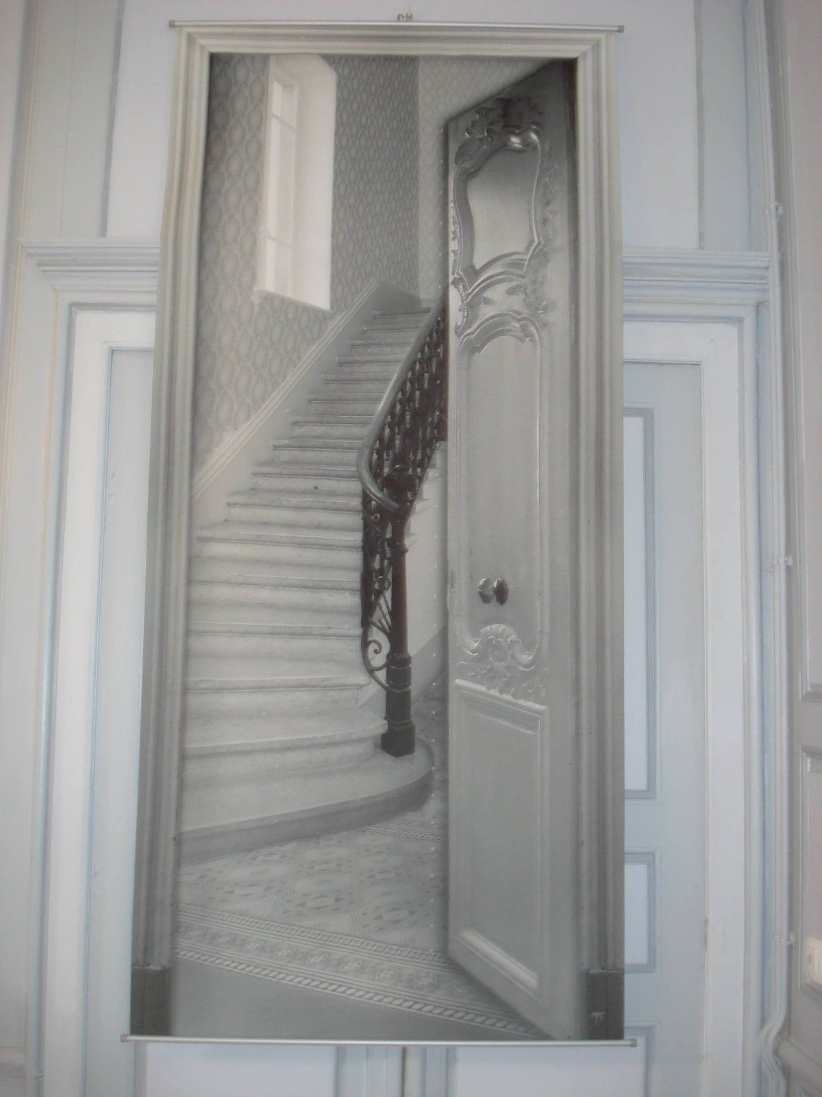 Détails Sur Toile Décorative Trompe L'Oeil L'Escalier Déco concernant