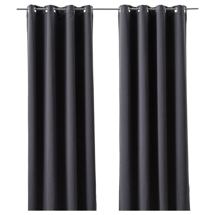 Dockaster Rideaux Occultant, 2 Pièces – Gris | Rideau serapportantà Rideaux Occultant Ikea