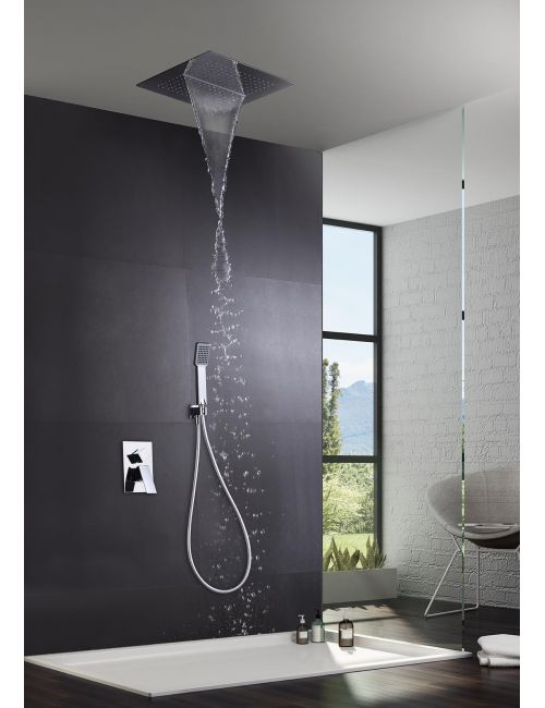 Douche Encastrée De Luxe Serie Málaga – Barre De Douche destiné Combiné De Douche Encastrable