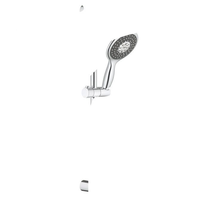 Ensemble De Douche Chromé Grohe Vitalio Rain | Leroy Merlin destiné Ensemble De Douche Leroy Merlin