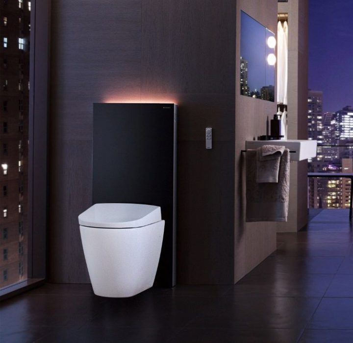 Ensemble Monolith Plus Avec Lumière Led. #Geberit serapportantà Montage Toilette Suspendu Geberit