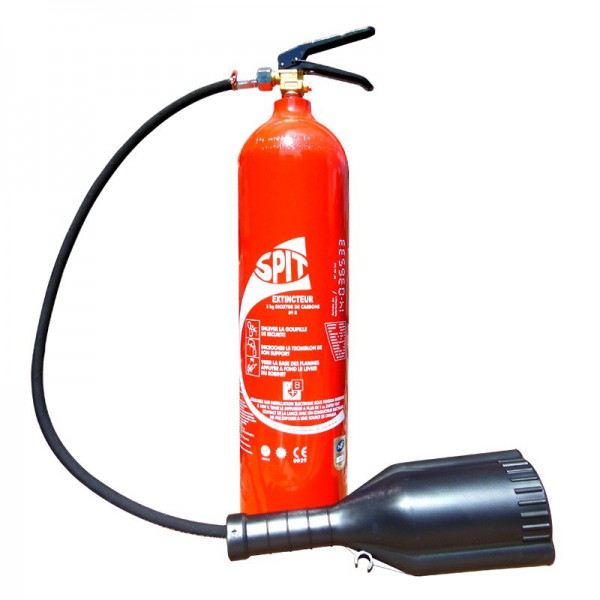 Extincteur Co2 5 Kg Eurofeu Spit Dxe5 tout Extincteur Douche Portative