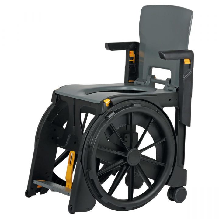 Fauteuil D'Aisance Pliant Wheelable – Distri Club Medical à Fauteuil De Douche Pliant