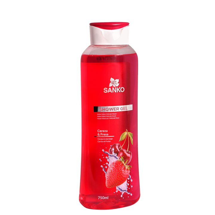 Gel De Bain Et Douche Cerise Et Fraise 750 Ml – Mpl avec Fraise De Douche