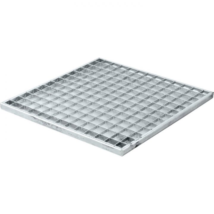 Grille Caillebotis Acier Galvanisé, 43X43 Cm | Leroy Merlin destiné Caillebotis Douche Sur Mesure