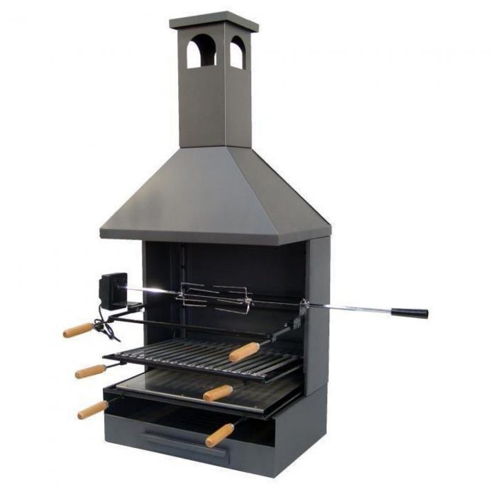 Grilloir À Poser Avec Cheminée 71556X – Achat/Vente serapportantà Cheminée Barbecue Exterieur