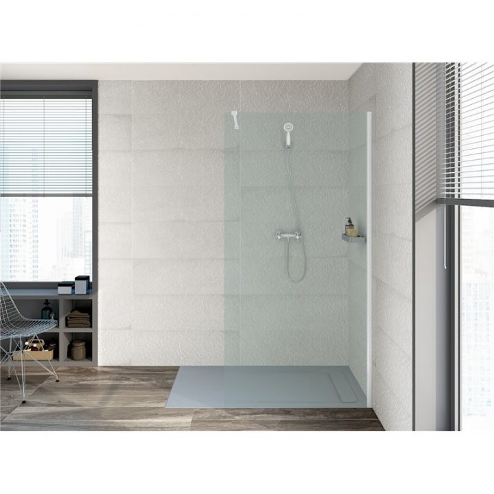 Habitium.fr: Receveur De Douche 140X80 Cm Ciment Aquos intérieur Cabine De Douche 140X80