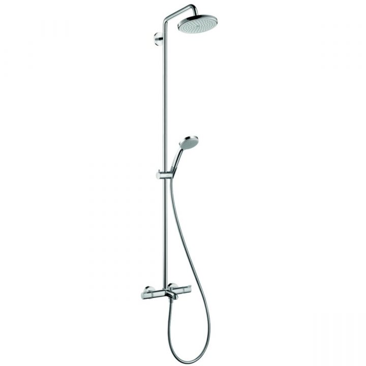 Hansgrohe Croma 220 Colonne De Douche Avec Robinet De Bain destiné Colonne De Douche Hansgrohe Croma 160