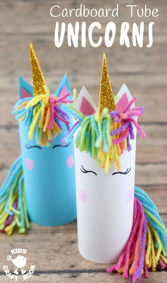 Idée Bricolage Licorne Avec Rouleau En Carton Et Laine à Bricolage Avec Des Rouleaux De Papier Toilette