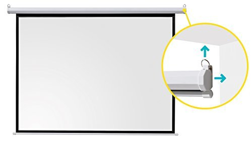 Ivolum Ecran De Projection Motorise 240 X 180 Cm serapportantà Rideau Videoprojecteur