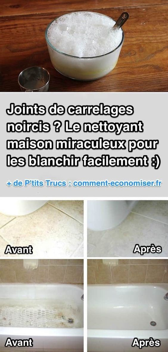 Joints De Carrelage Noircis ? Le Nettoyant Miraculeux Pour encequiconcerne Detartrer Toilette