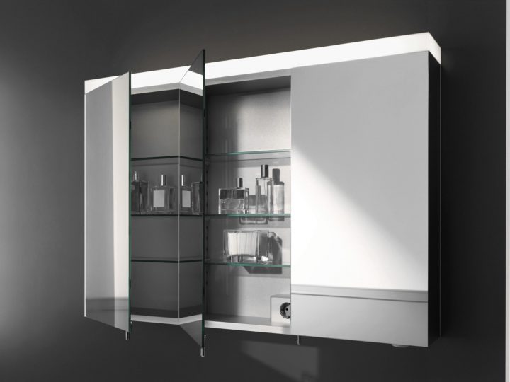 Keuco Royal Reflex.2 – Armoire De Toilette Avec Éclairage intérieur Eclairage Pour Armoire De Toilette