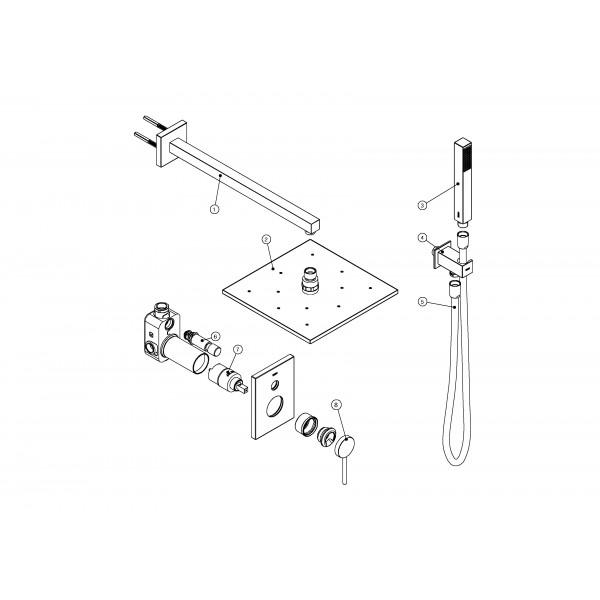 Kit Mono‑Term® À Encastrer Pour Douche Avec Fermeture Et serapportantà Kit Douche A Encastrer