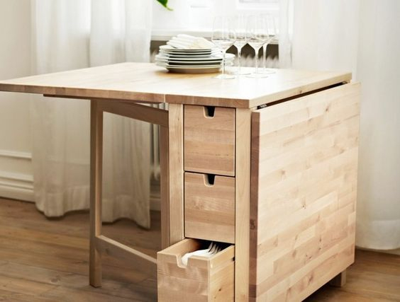 La Table De Cuisine Pliante – 50 Idées Pour Sauver D pour Table Pliante De Salle A Manger