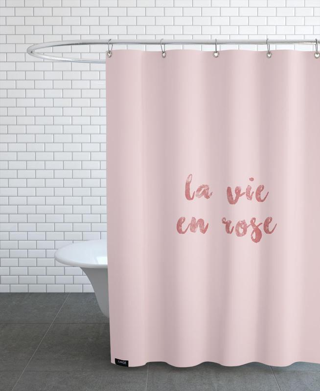 La Vie En Rose Rideau De Douche | Juniqe à Rideau De Douche Rose Fushia