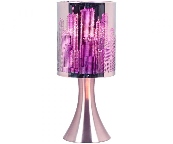 Lampe Touch Design Deco New York City Building Effet encequiconcerne Rideau New York City