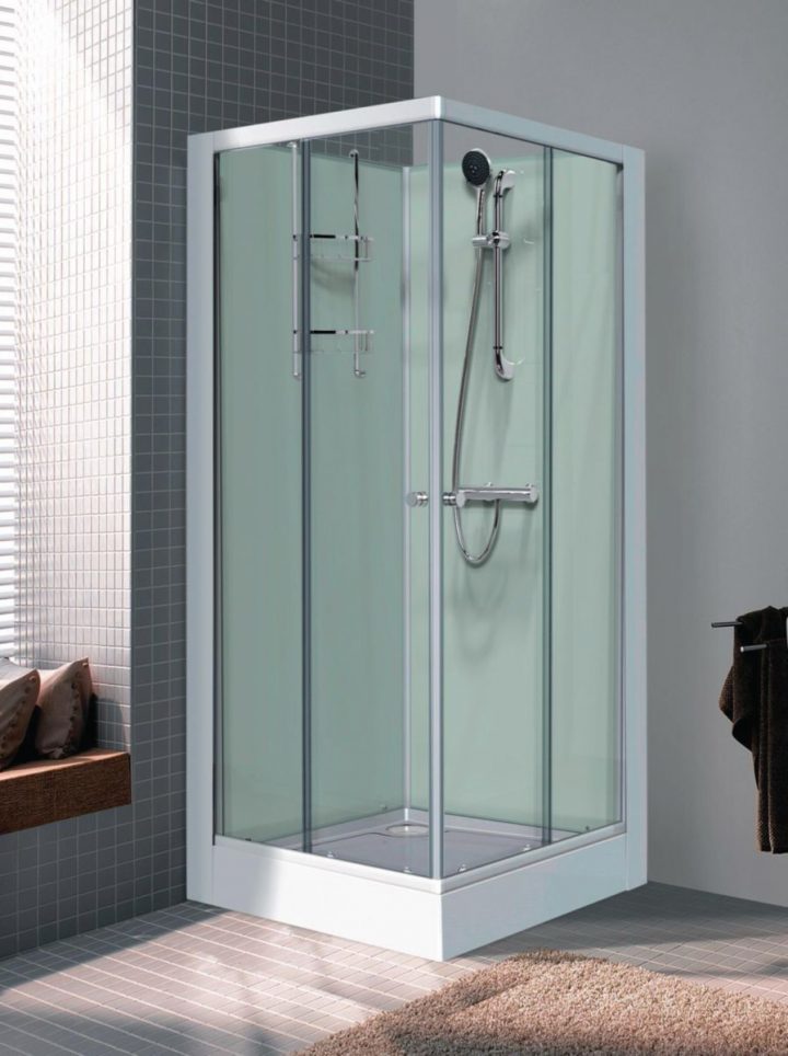 Leda – Cabine De Douche Iziglass Carrée 80X80Cm destiné Étanchéité Paroi De Douche