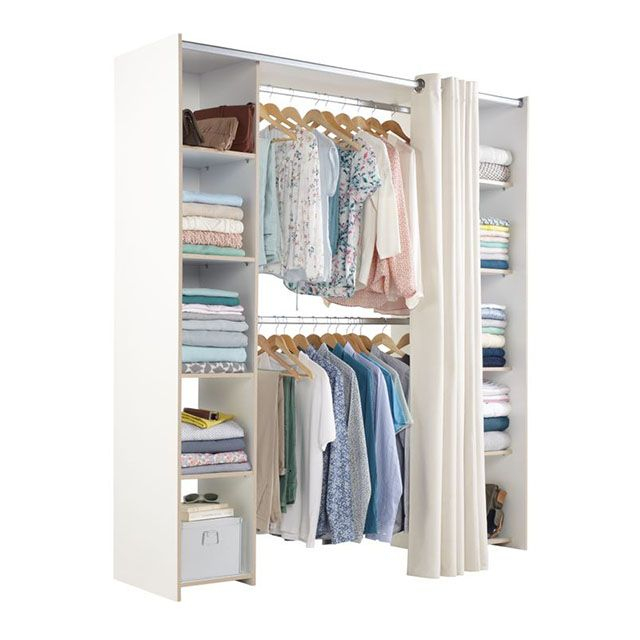 Les 25 Meilleures Idées De La Catégorie Kit Dressing Brico tout Rideau Pour Cacher Etagere