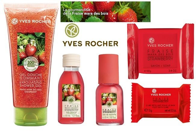 Les Plaisirs Nature Fraise Mara Des Bois Chez Yves Rocher dedans Fraise De Douche