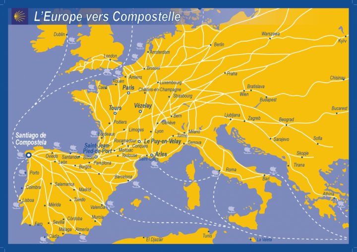 Les Sentiers Contemporains Vers Compostelle | Acir Compostelle concernant Chemin De Compostelle Au Portugal Itinéraire