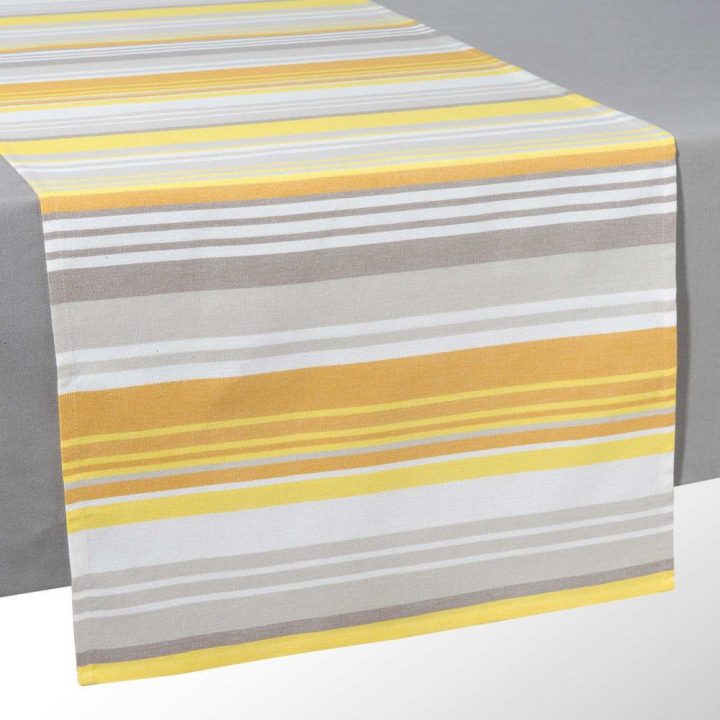 Linge De Table | Mobilier De Salon, Nappe Tissu Et Projets tout Chemin De Table Jaune