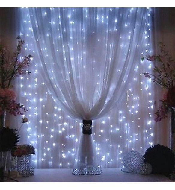 Location Rideau Lumineux Blanc Réception Evenement Paris encequiconcerne Rideau Lumineux Led Mariage