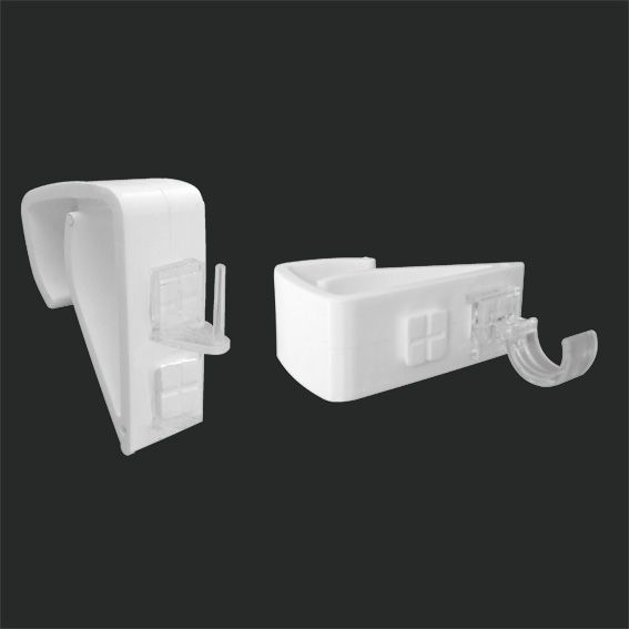 Lot De 2 Supports Clip – Accessoire Et Tringle Rideau – Eminza encequiconcerne Tringle Rideau Sans Perçage