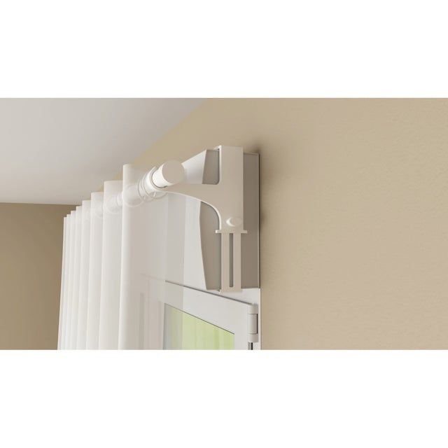 Lot De 2 Supports Sans Perçage Barre À Rideau Caisson intérieur Tringle Rideau Sans Perçage