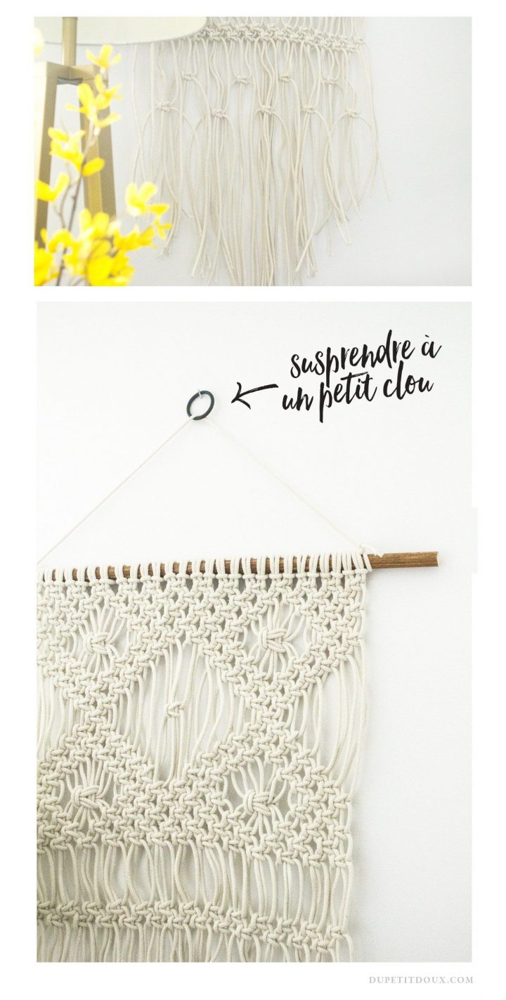 Macrame Wall Hanging Tutorial Diy Knots Dupetitdoux pour Rideau Macramé Diy