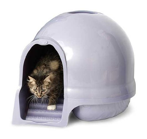 Maison De Toilette Cleanstep Pour Chats En Forme D'Igloo encequiconcerne Maison De Toilette Pour Chat Xxl