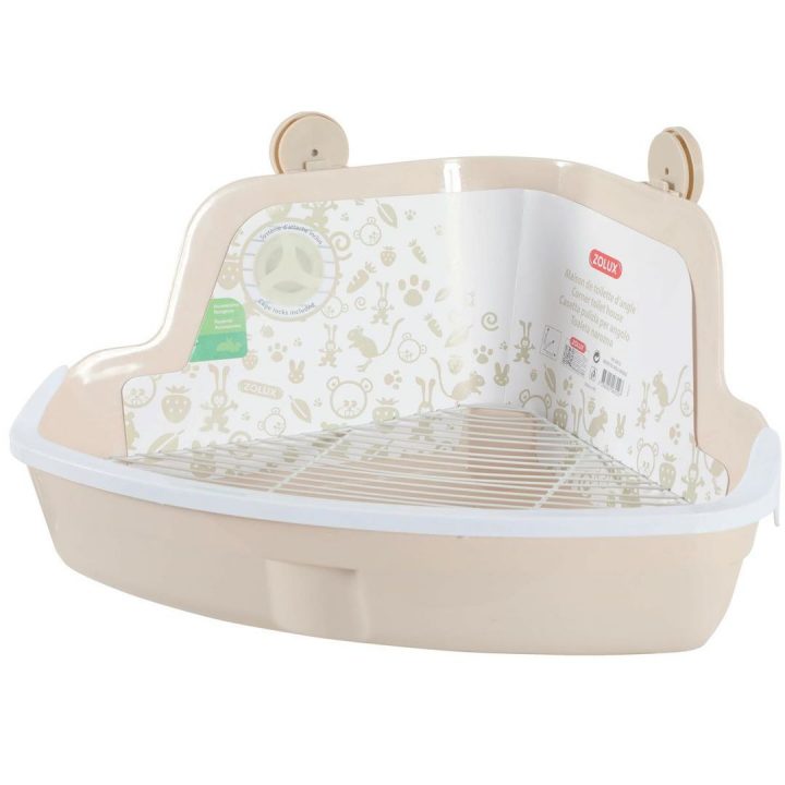 Maison Toilette D'Angle Gm Beige – Litières De Chanvre Ou concernant Furet Toilette