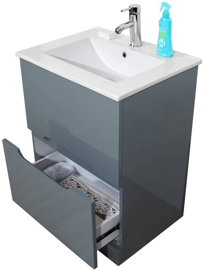 Mauvaises Odeurs Salle De Bain 610 Mm Gris Haute Brillance intérieur Mauvaises Odeurs Douche