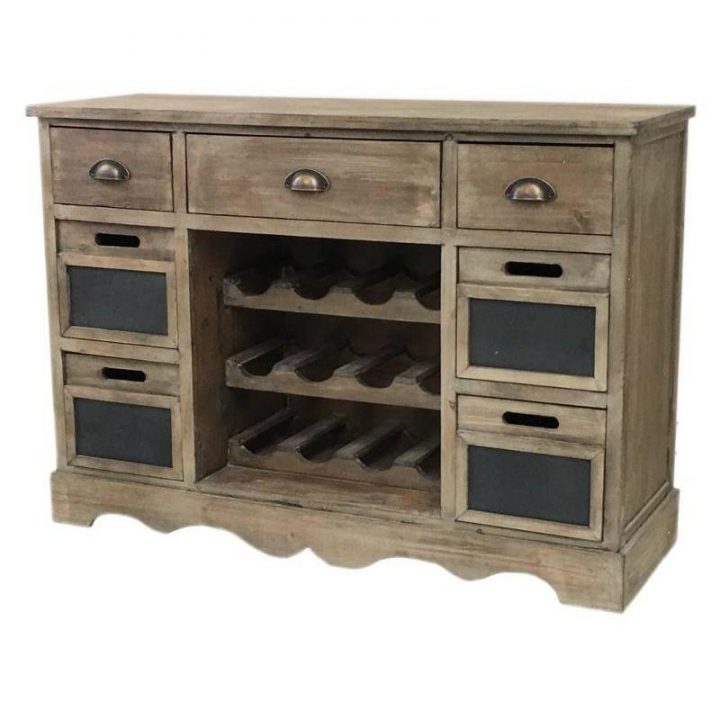 Meuble Console Bahut Enfilade Rangement Bouteille – Theke avec Chemin De Campagne Meubles