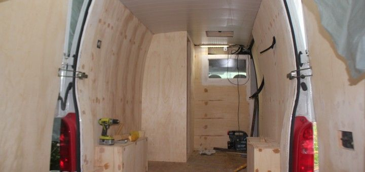 Mise En Place De L'Habillage En Contreplaqué (Avec Images à Cabine De Douche Camping Car