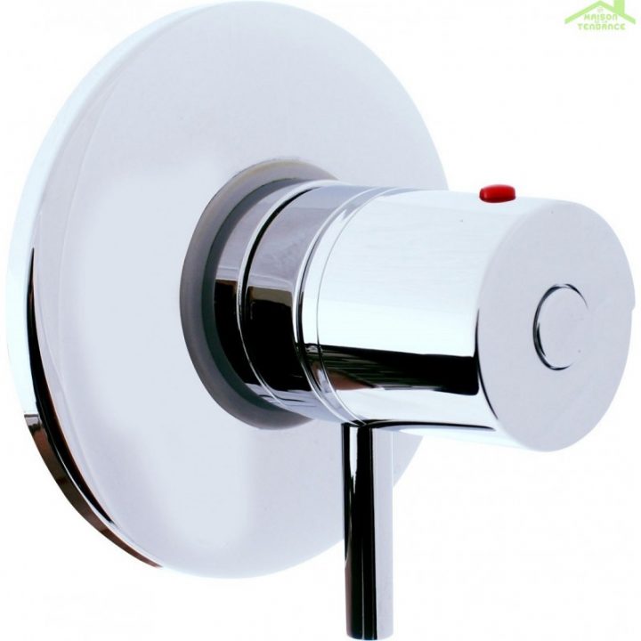 Mitigeur Douche Encastrable Thermostatique En Chrome encequiconcerne Robinet Thermostatique Cabine De Douche