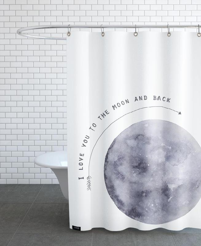 Moon Rideau De Douche | Juniqe à Lit Douche Mural