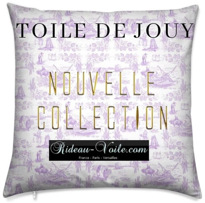 Motif Imprimé Toile De Jouy Tissu Au Mètre # avec Rideaux Vitrage Au Metre