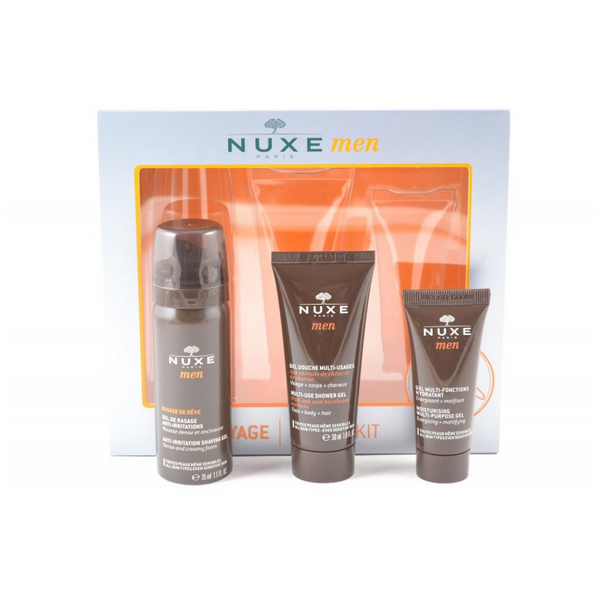 Nuxe Men Kit De Voyage 2015 Gel De Rasage + Gel Douche à Démangeaisons Jambes Après Douche