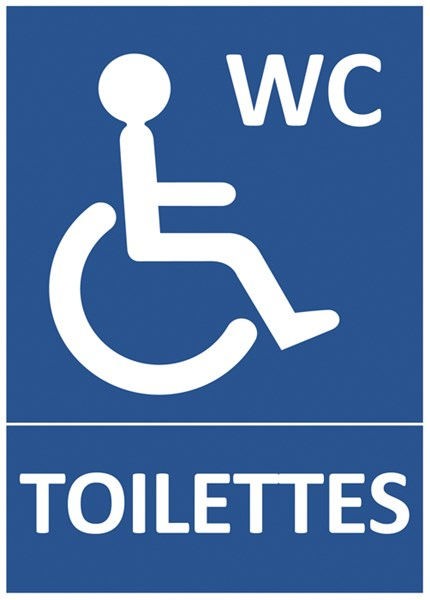 Panneau Toilettes Handicap S Direct Signal Tique Dedans Panneau Toilette