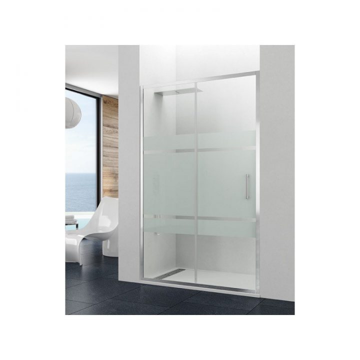 Paroi De Douche Coulissante Theia Satin 140 Cm – Robinet&Co intérieur Paroi De Douche 140 Cm