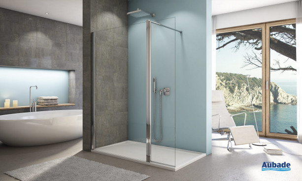 Paroi De Douche Design Aupf Sanswiss | Espace Aubade tout Paroi De Douche Sanswiss