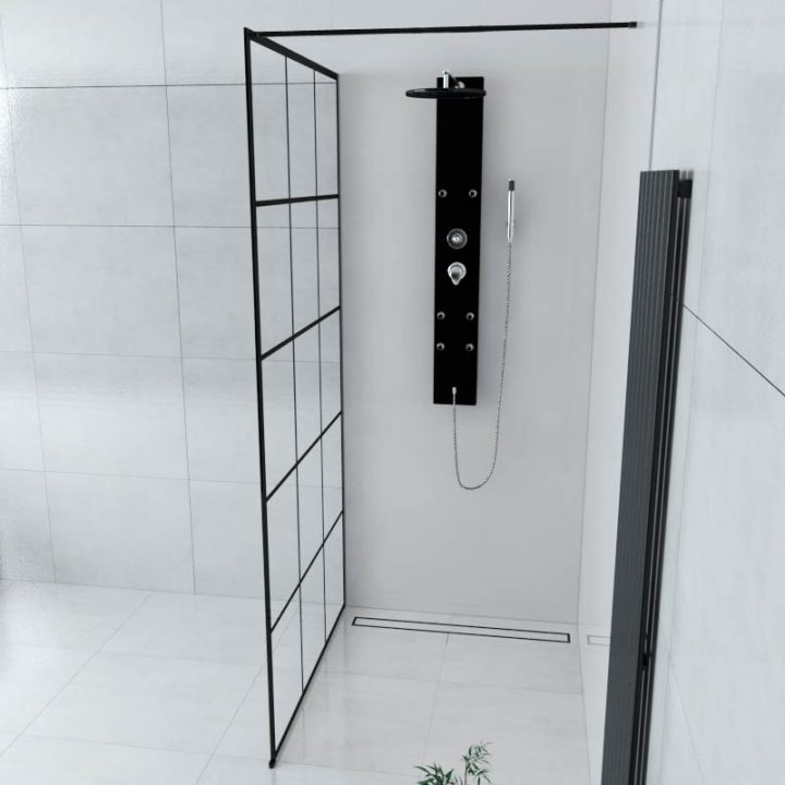 Paroi De Douche Fixe Style Industriel, Atelier 80 Cm À 140 Cm serapportantà Paroi De Douche Amazon