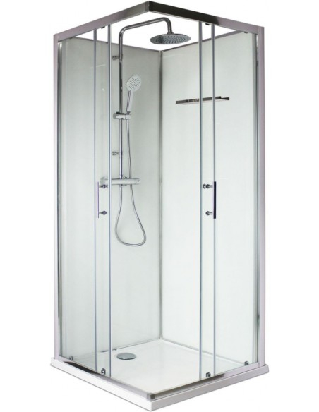 Paroi Pour Cabine De Douche Concerto 2 Accès D'Angle avec Cabine De Douche D Angle 90X90