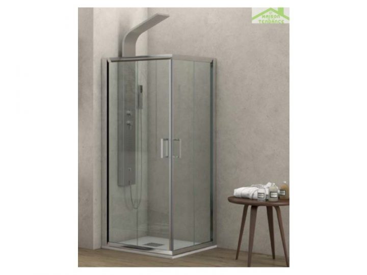 Parois De Douche Carrées Universelles Flora 100 H 190 Cm pour Paroi De Douche Amazon